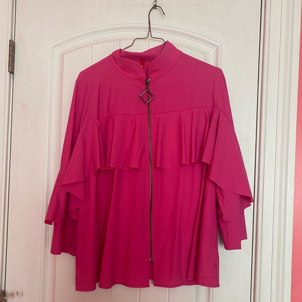 💥🪷IC pink half sleeve jacket🪷💥